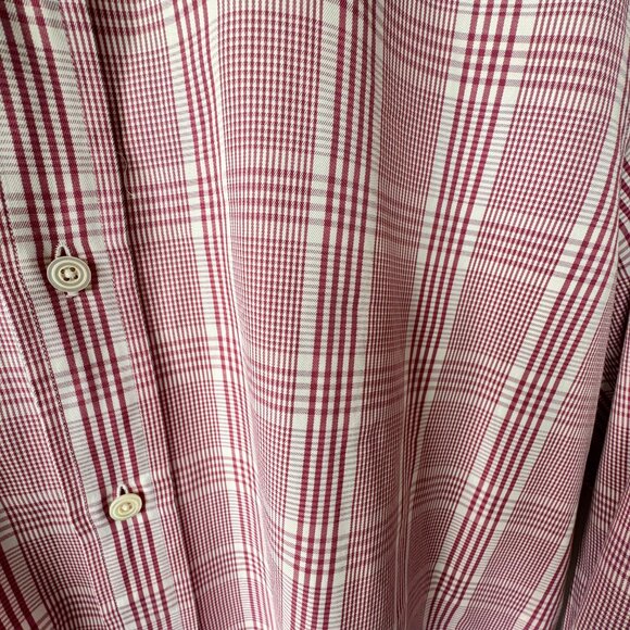 Tom Ford Red and White Checkered Dress Shirt - Picture 3 of 8